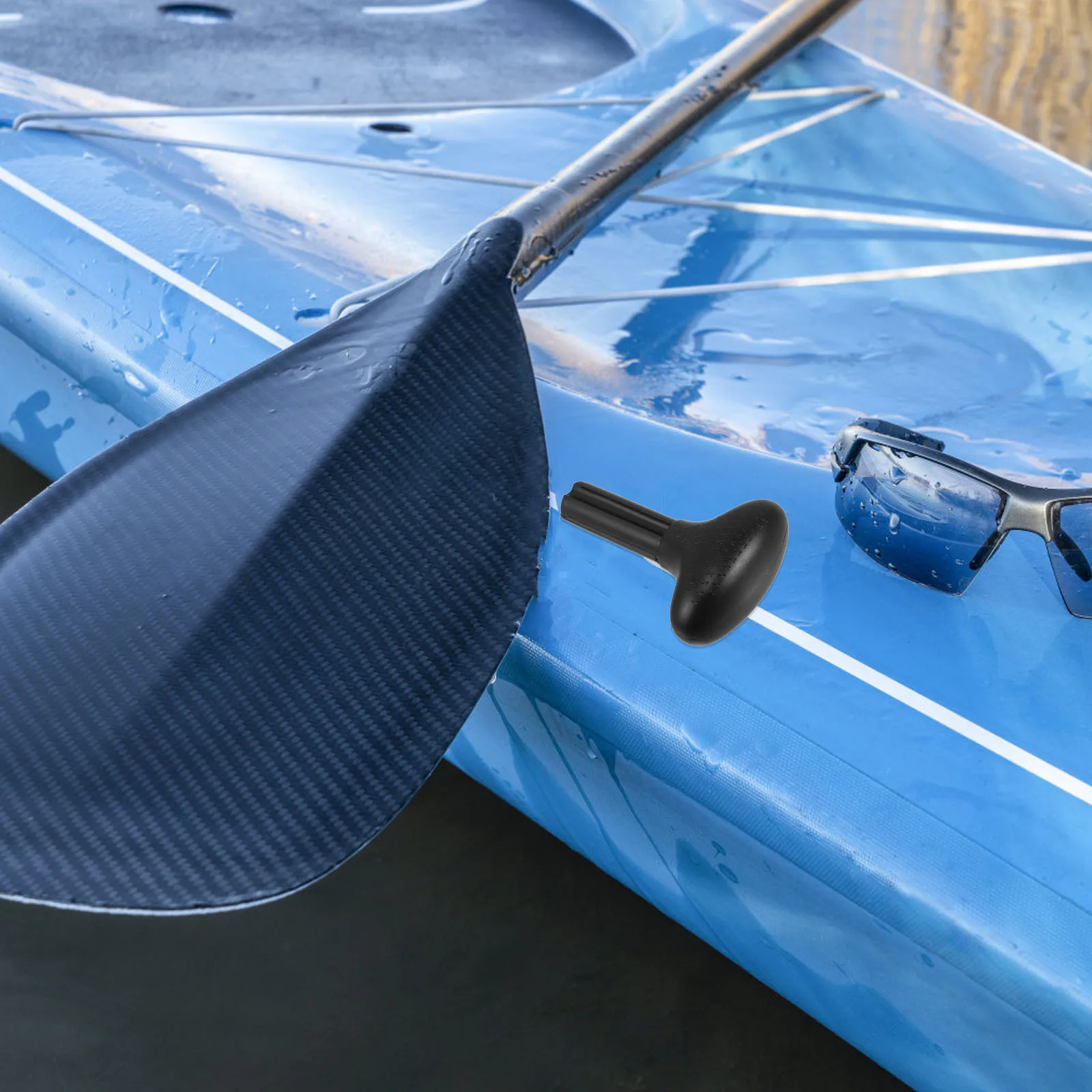 

Replaceable Paddle Head Grip Lightweight Adjustable Length Ergonomic Design Surfing Kayak Accessories Non-Slip Paddle Grips