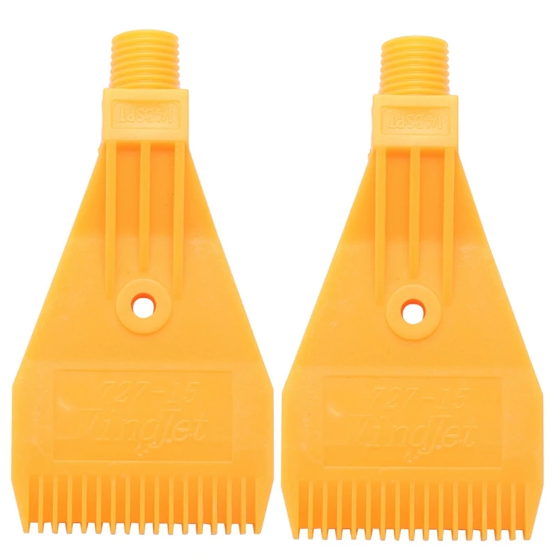 Buse à Jet pio à Trou Unique en ABS, Filetage Mâle, Jaune, 2x1/4BSP