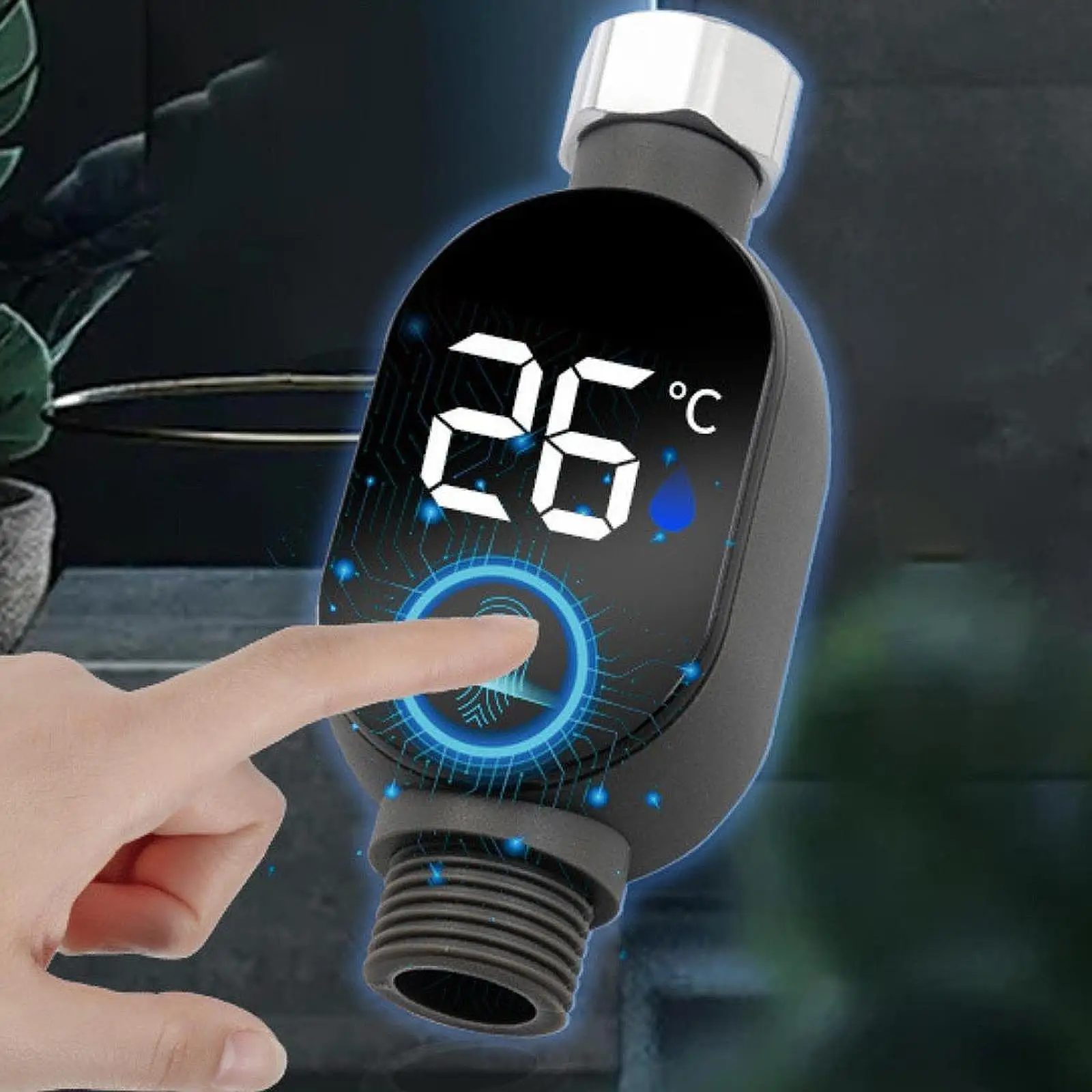 

Индикатор температуры воды для душа с LED-дисплеем, водонепроницаемый, из ABS-пластика, для детей и пожилых людей