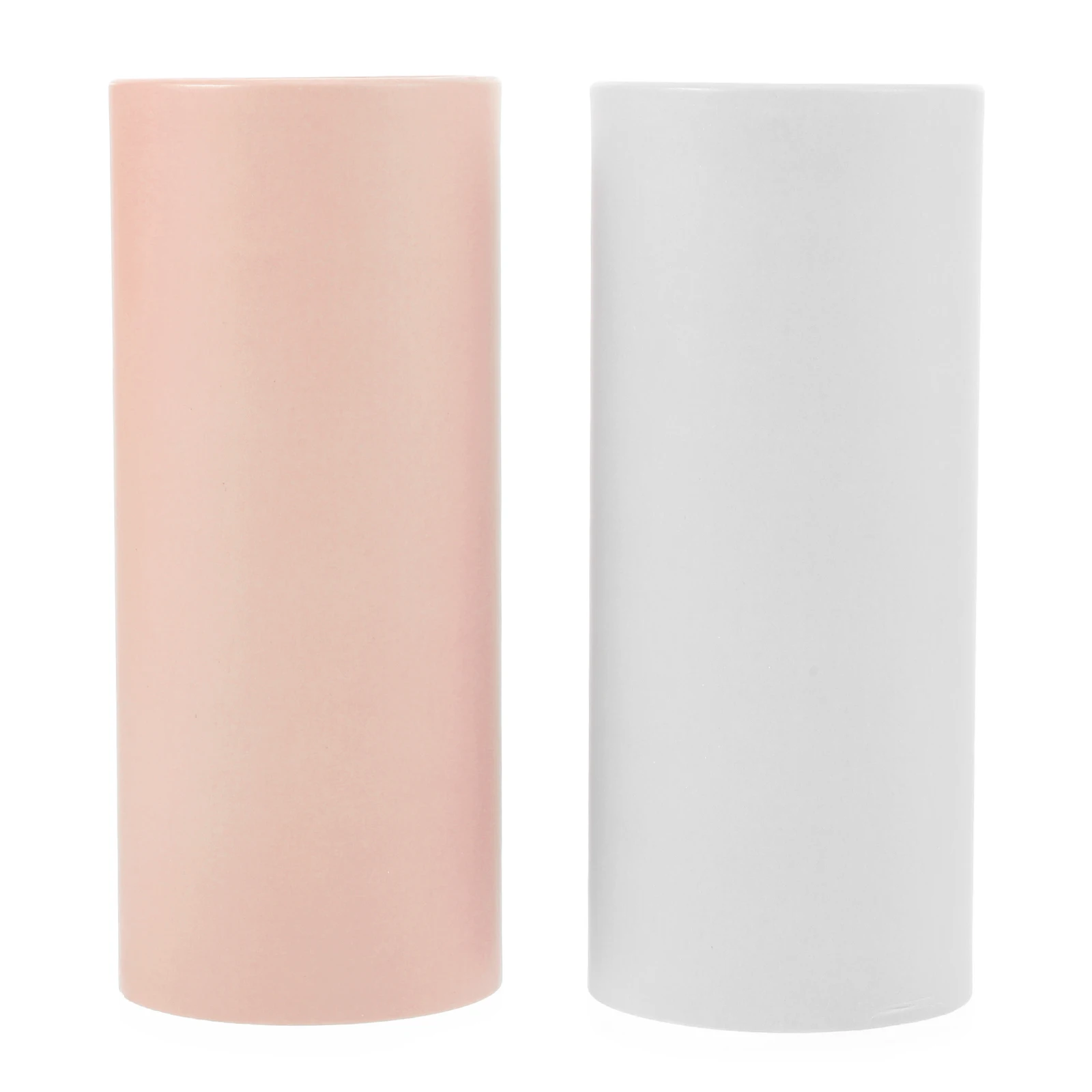 

2pcs Car Tissue Box Paper Towel Cylinder Boxes Tube Refillable Printable Tissues Holder Storage Organizers Gray Blue