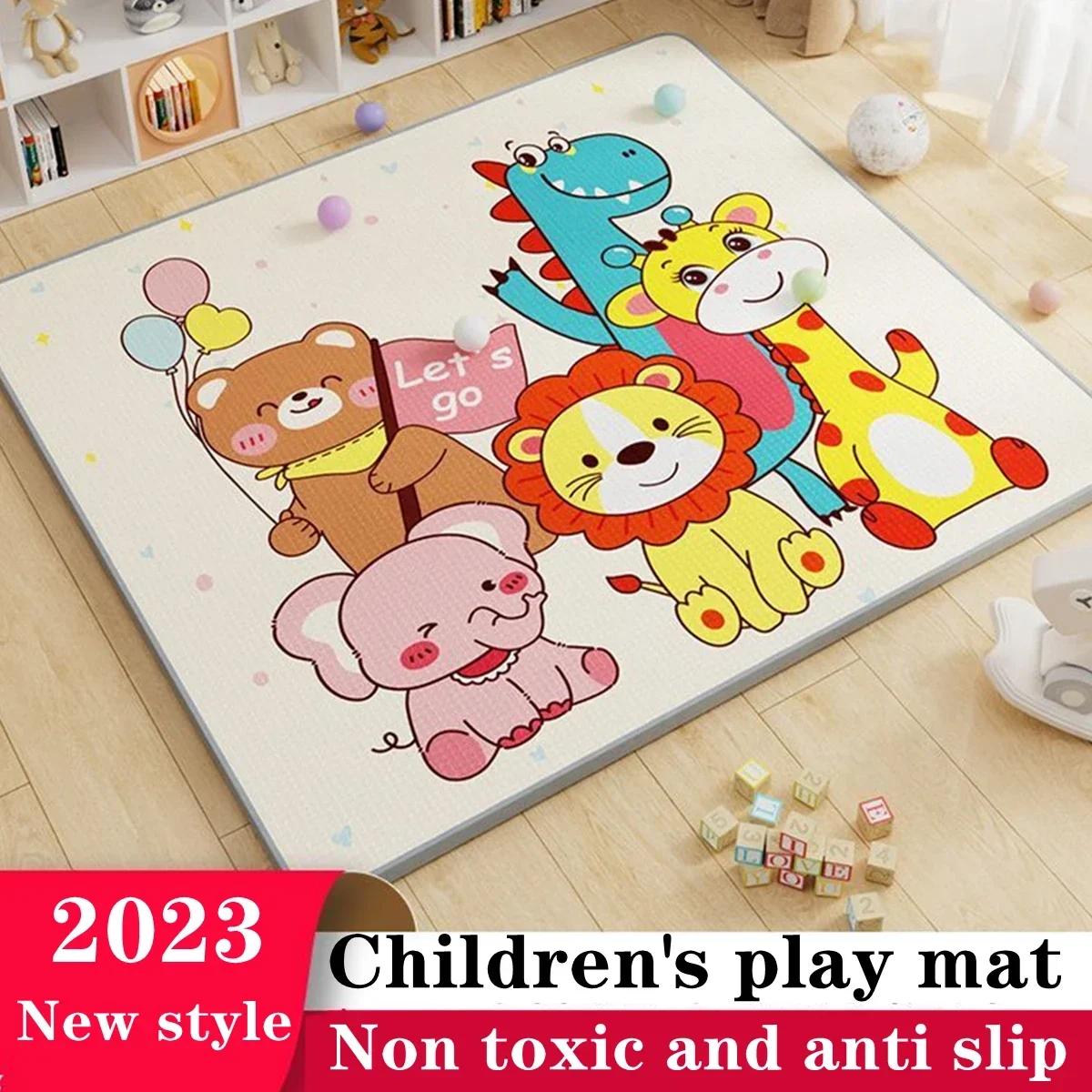 

2024 Thicken 1cm NEW Baby Foam Crawling Mat Children EVA Educational Toys Kids Soft Floor Game Mat Chain Fitness Gym Game Carpet