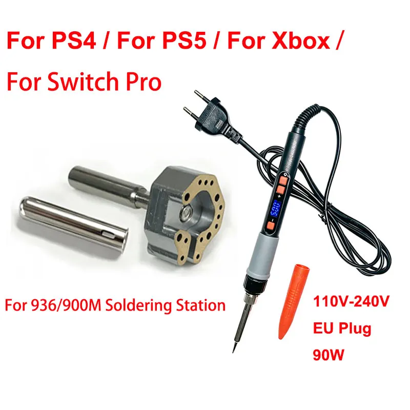 90W Joystick Soldering Tip Adjustable Temperature Soldering Station for Xbox PS4 PS5 Switch Pro Controller Joystick Desoldering