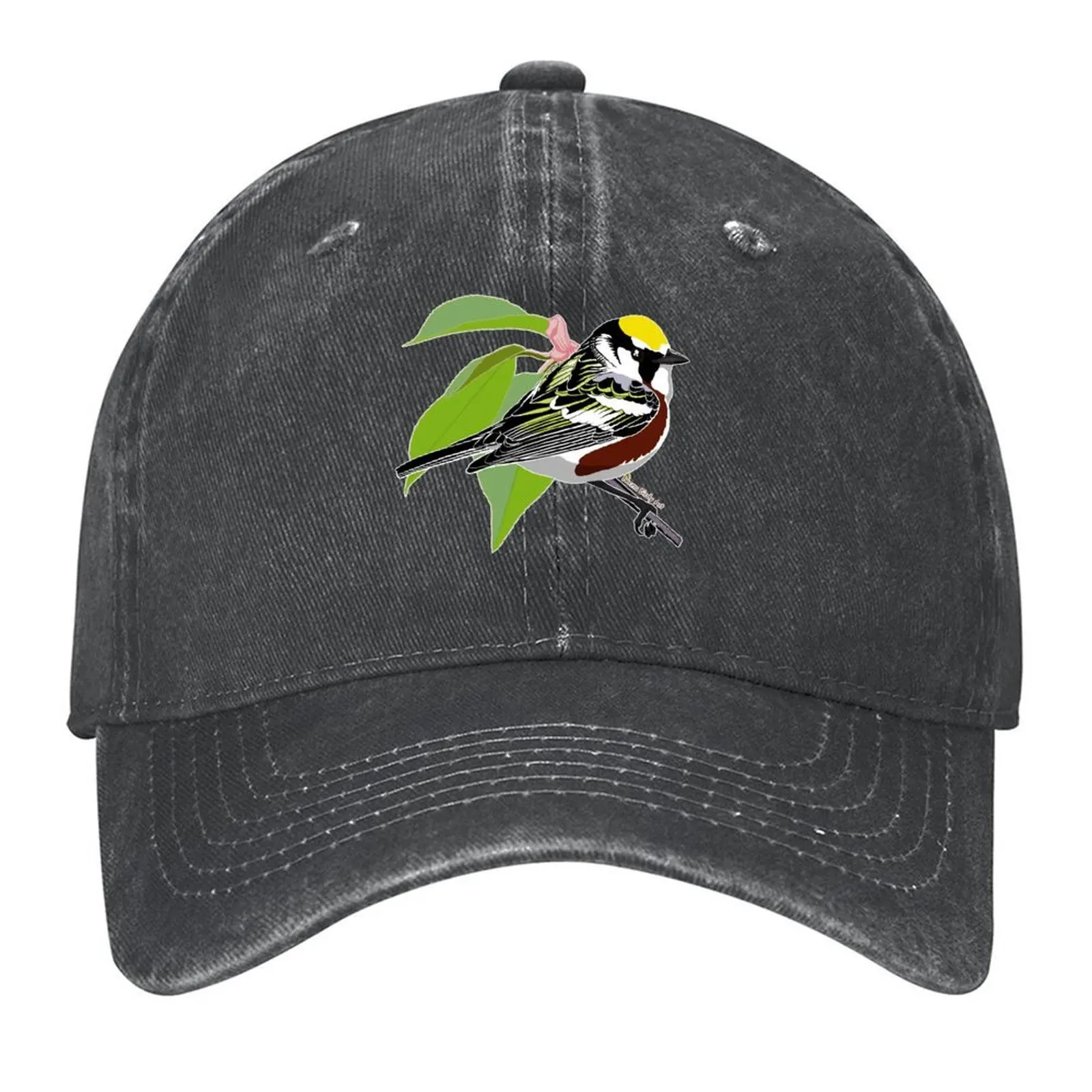 

Chestnut-Sided Warbler Baseball Cap Funny hats Mountaineering custom Hat Luxury Cap Women Beach Fashion Men's