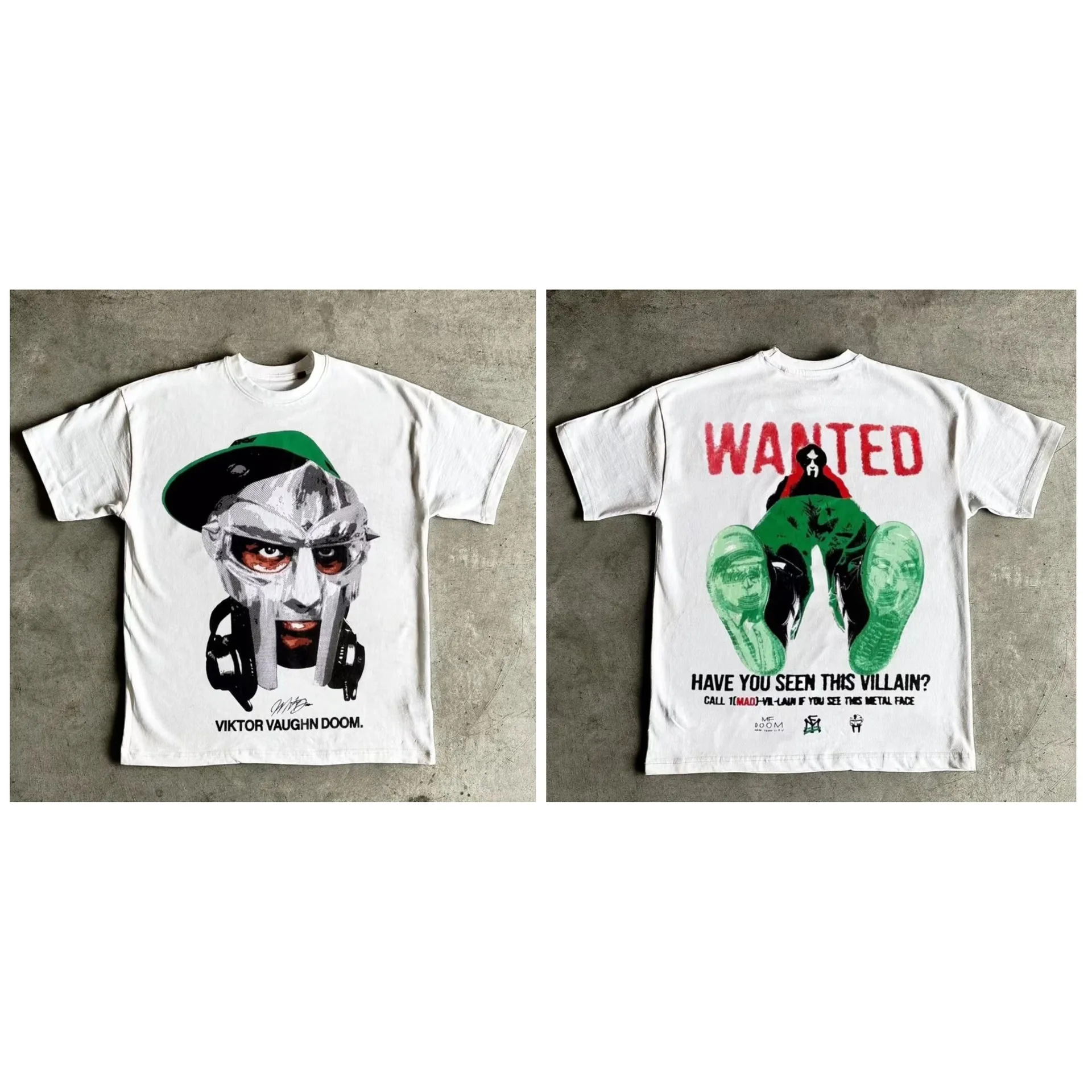 ゴシックレトロTシャツ アメリカンヒップホップキャラクターパターンプリントTシャツ カジュアルでファッショナブルなオーバーサイズTシャツ Y2k ユニセックス