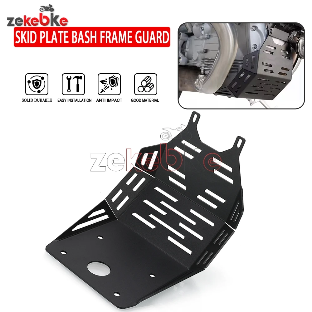 

Motorcycle Parts Skid Plate Bash Frame Guard Protection Cover Under Engine For Moto Guzzi V100 V 100 Mandello S 2022 2023 2024