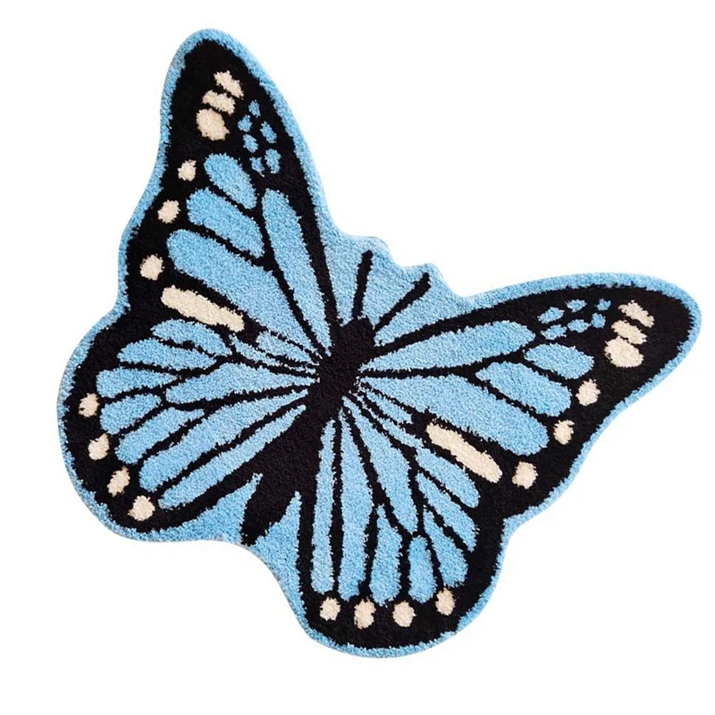 Butterfly Animal Carpet Bedroom Living Room High-End Thickened Special-Shaped Floor Mat Absorbent Floor Mat