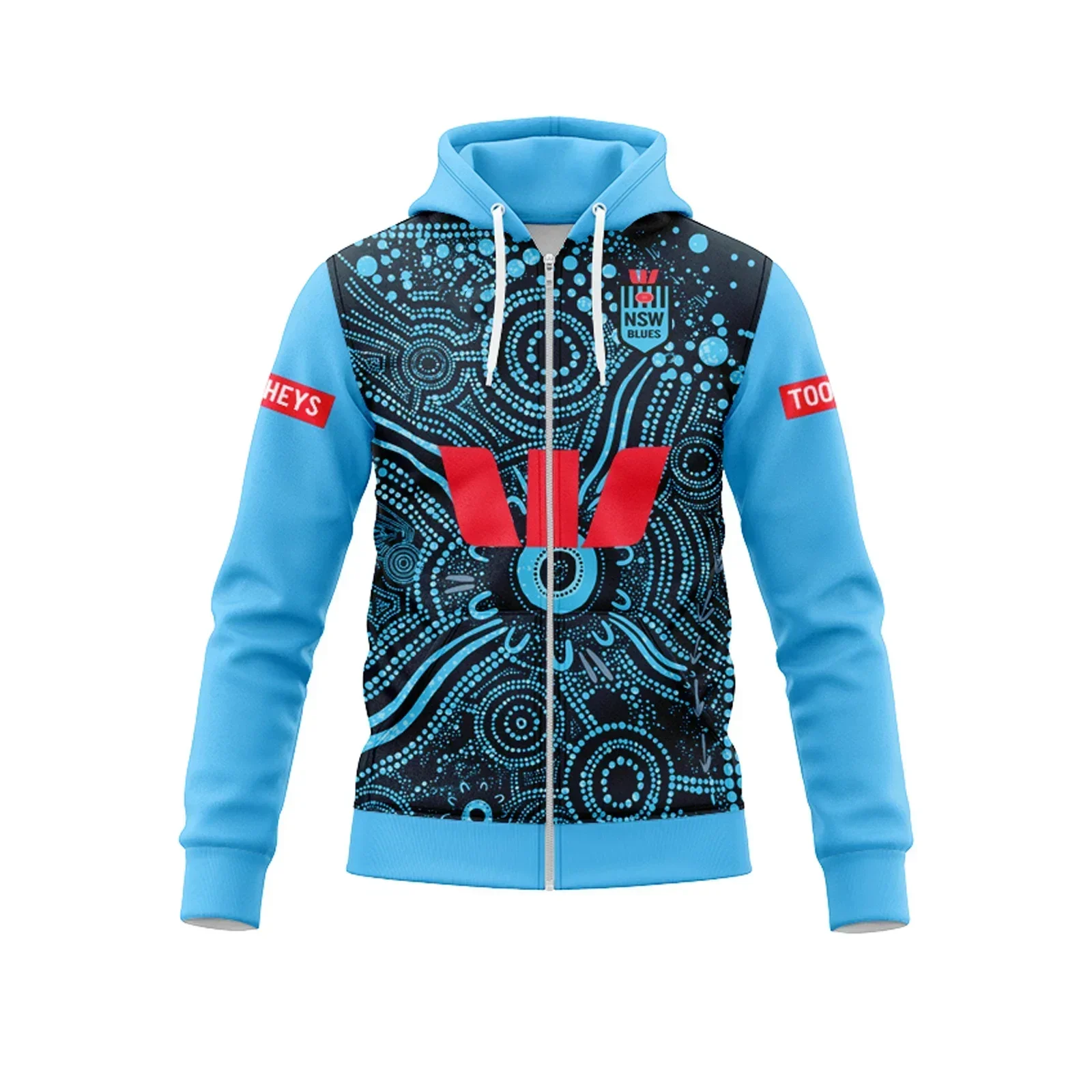 2024 NSW BLUES STATE OF ORIGIN رجل الأصليين الرجبي جيرسي سترة هوديس تخصيص