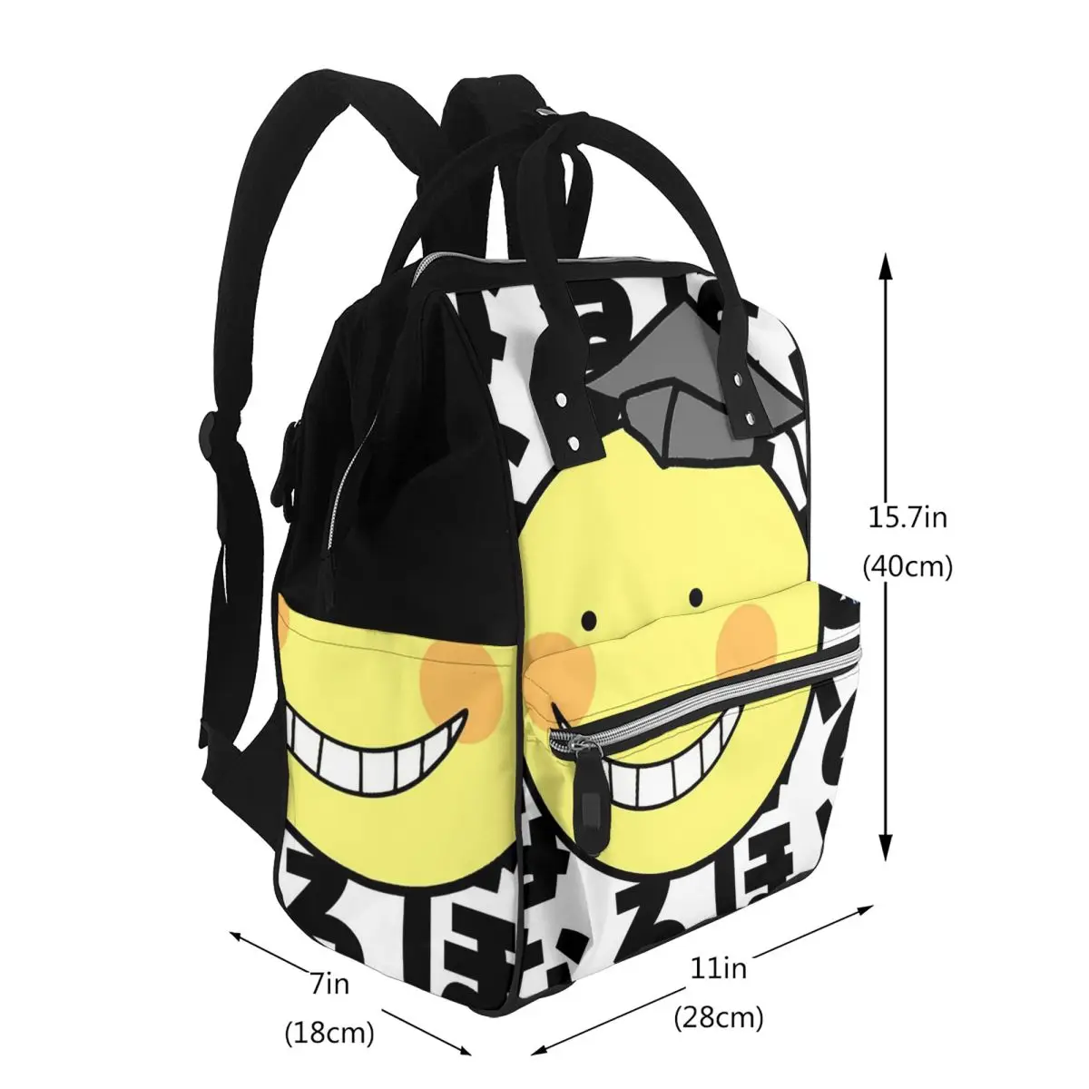 Assassination Classroom Octopus Koro Sensei Student Backpack School Bag Hiking Travel Daypack for Men Women Bookbag