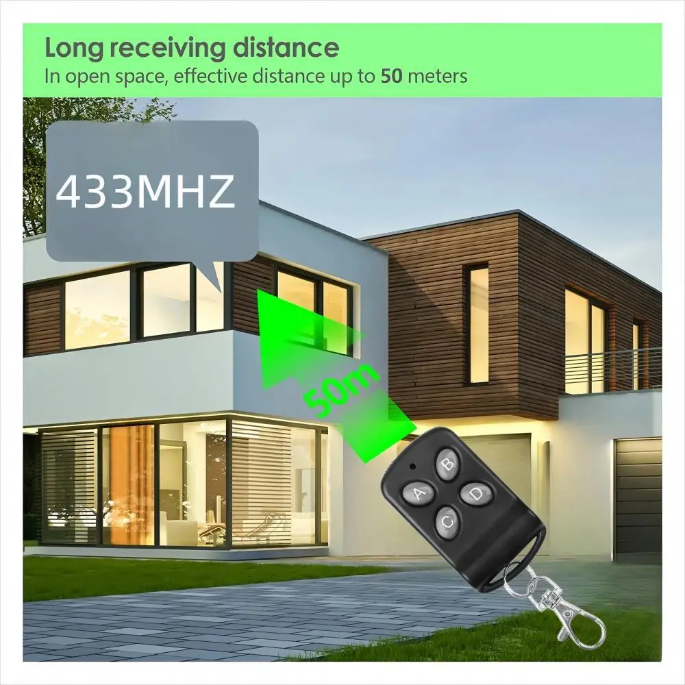 10/5PCS  433Mhz Duplicator Wireless Cloning Remote Control 4CH Electric Copy Controller RF Wireless Transmitter for Garage Door