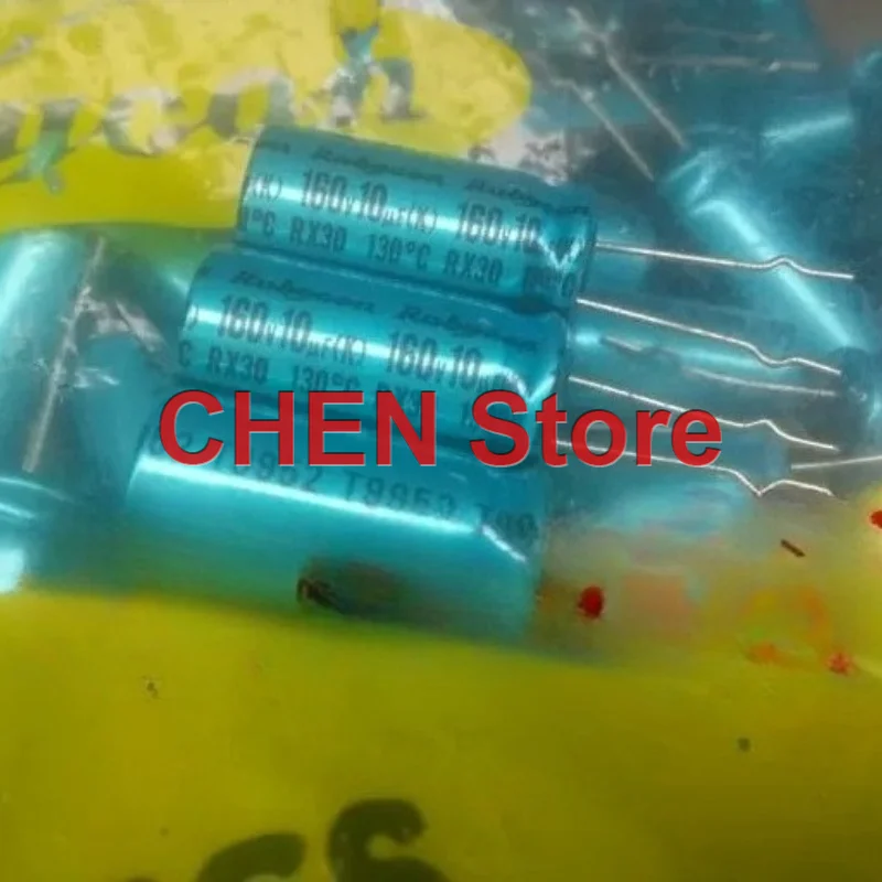 10PCS/50PCS original Rubycon RX30 10UF 160V 10X20MM 130C electrolytic capacitor 160V10UF free shipping