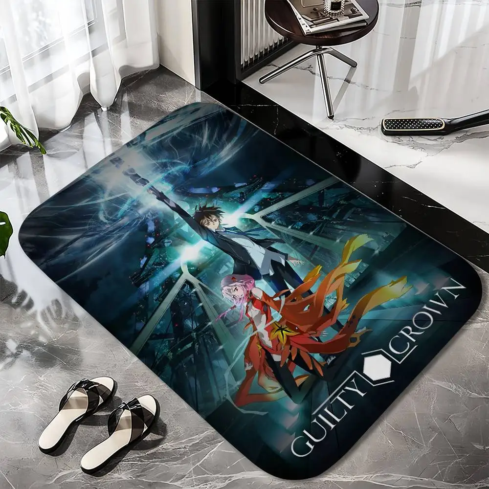 

Guilty CrownS Floor Mat Printed Large Carpets Room And Bedroom Carpets Bathroom Anti Slip Door MATS Small Carpets