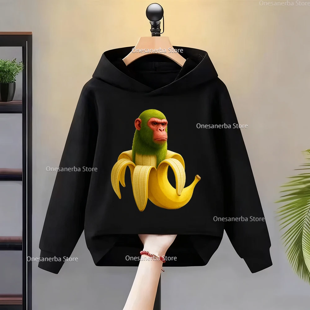 

Cartoon Italian Brainrot Children's Hoodie Long Sleeve Funny Mountains and Seas Fashion Boy Kid Hooded Sweatshirts Autumn Winter