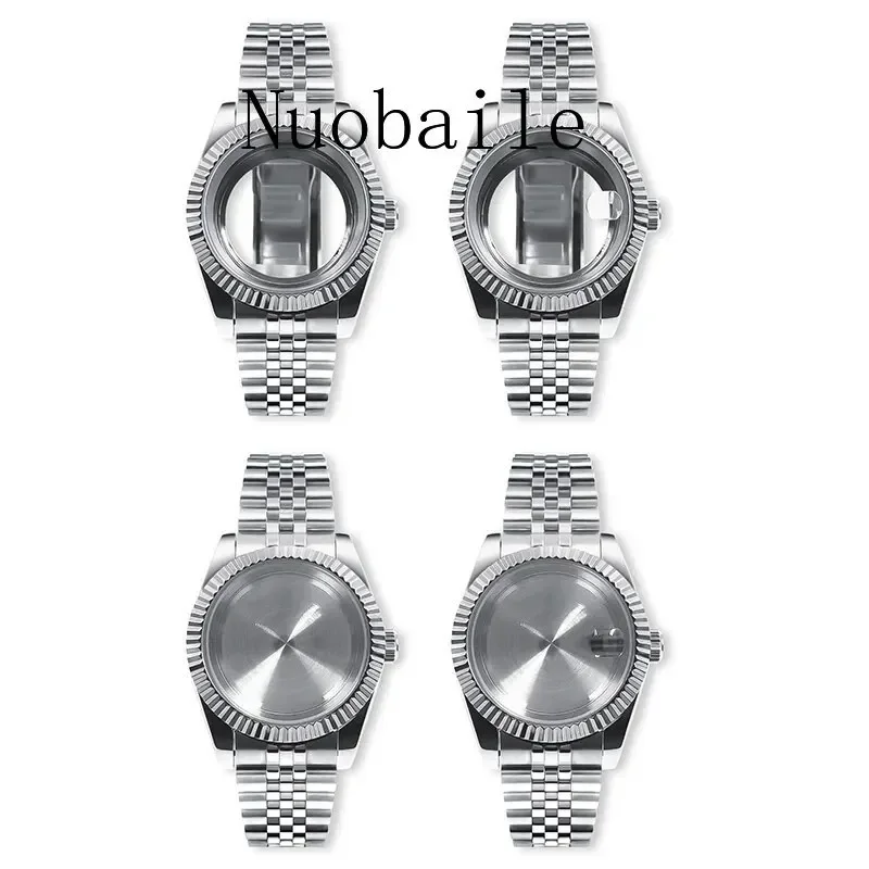 Imagem -06 - Neiton Impermeável Jubilee Stainless Steel Ver Case para Homens Movimento Fashion Sapphire Glass Nh35 Nh36 Nh34 36 mm 40 mm