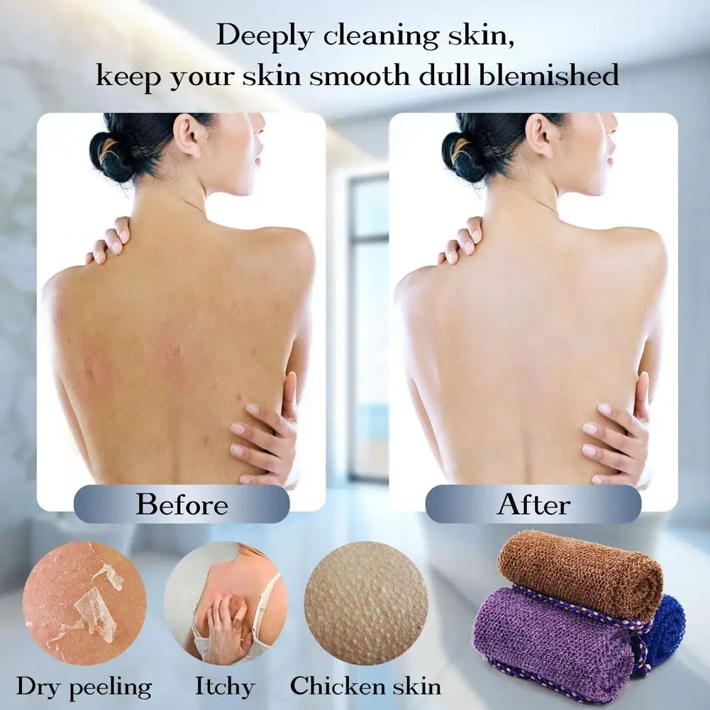منشفة تقشير الجسم، منشفة استحمام شبكية مزدوجة الجانب، منشفة استحمام فعالة للبشرة الناعمة، منشفة استحمام #6