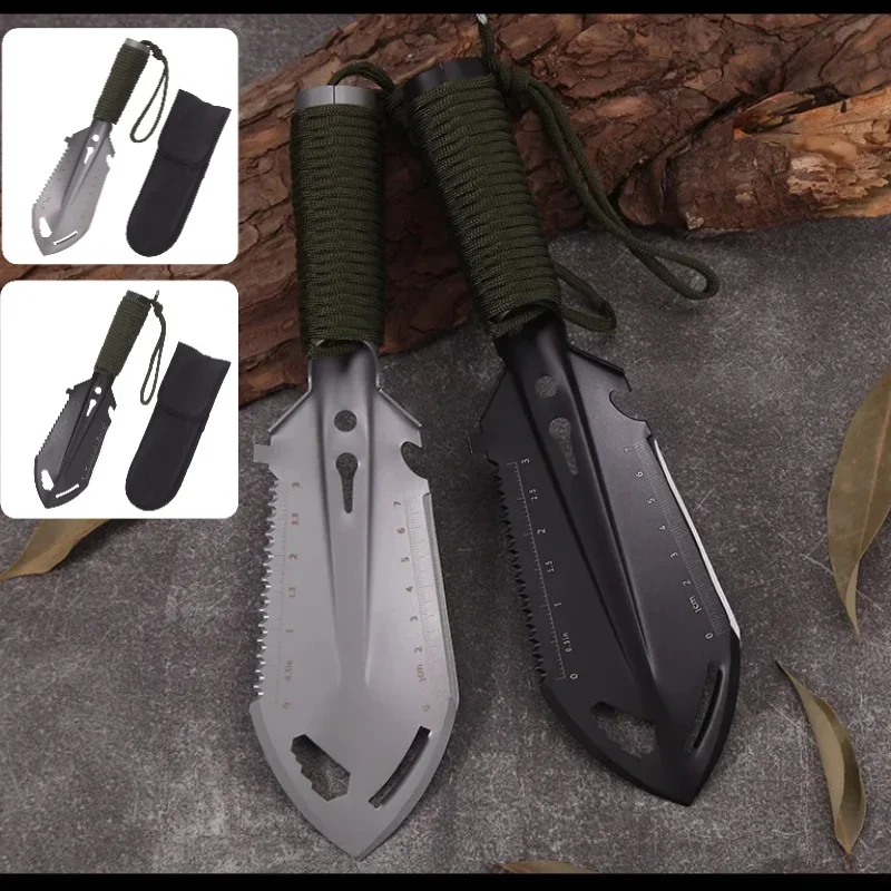 Multifunctional Stainless Steel Folding Shovel Portable Camping Survival Garden