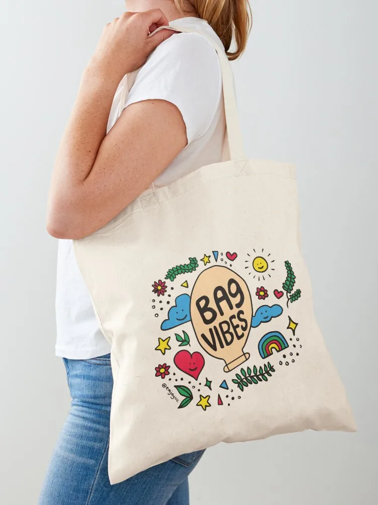bag vibes Tote Bag university shopper bag free delivery bags Beach Shopper handbag