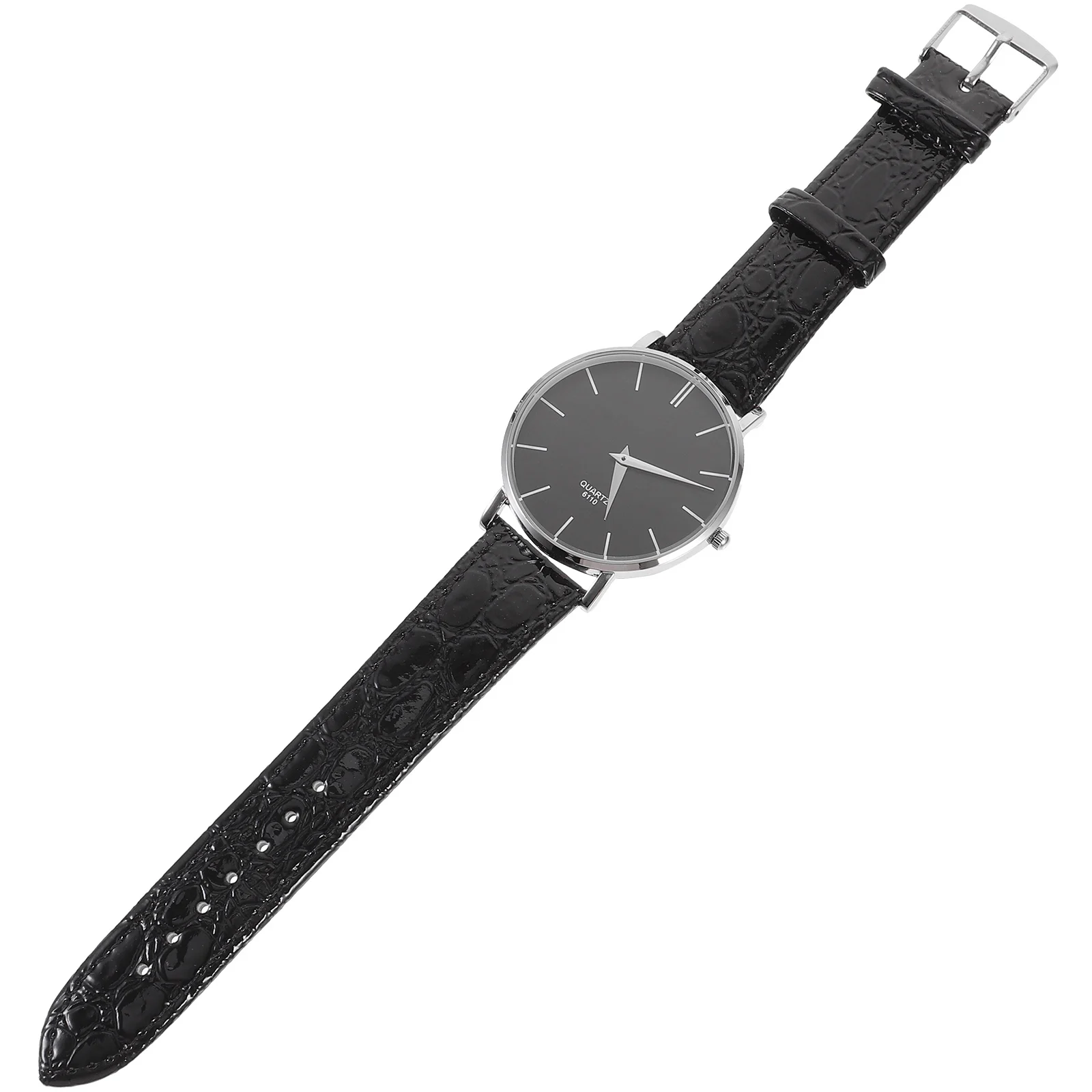 

Men quartz watch Round dial watch Ultra thin watch Quartz watch for men PU band watch