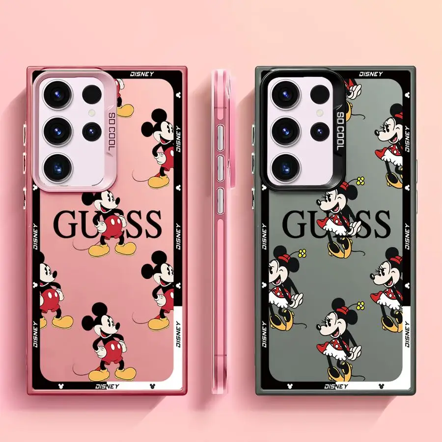 Disney Mickey Minnie Mouse Phone Case for Samsung Galaxy S23 Ultra S24 Ultra S20 S23 FE S20 S22 Plus S21 Note 20Ultra Funda 