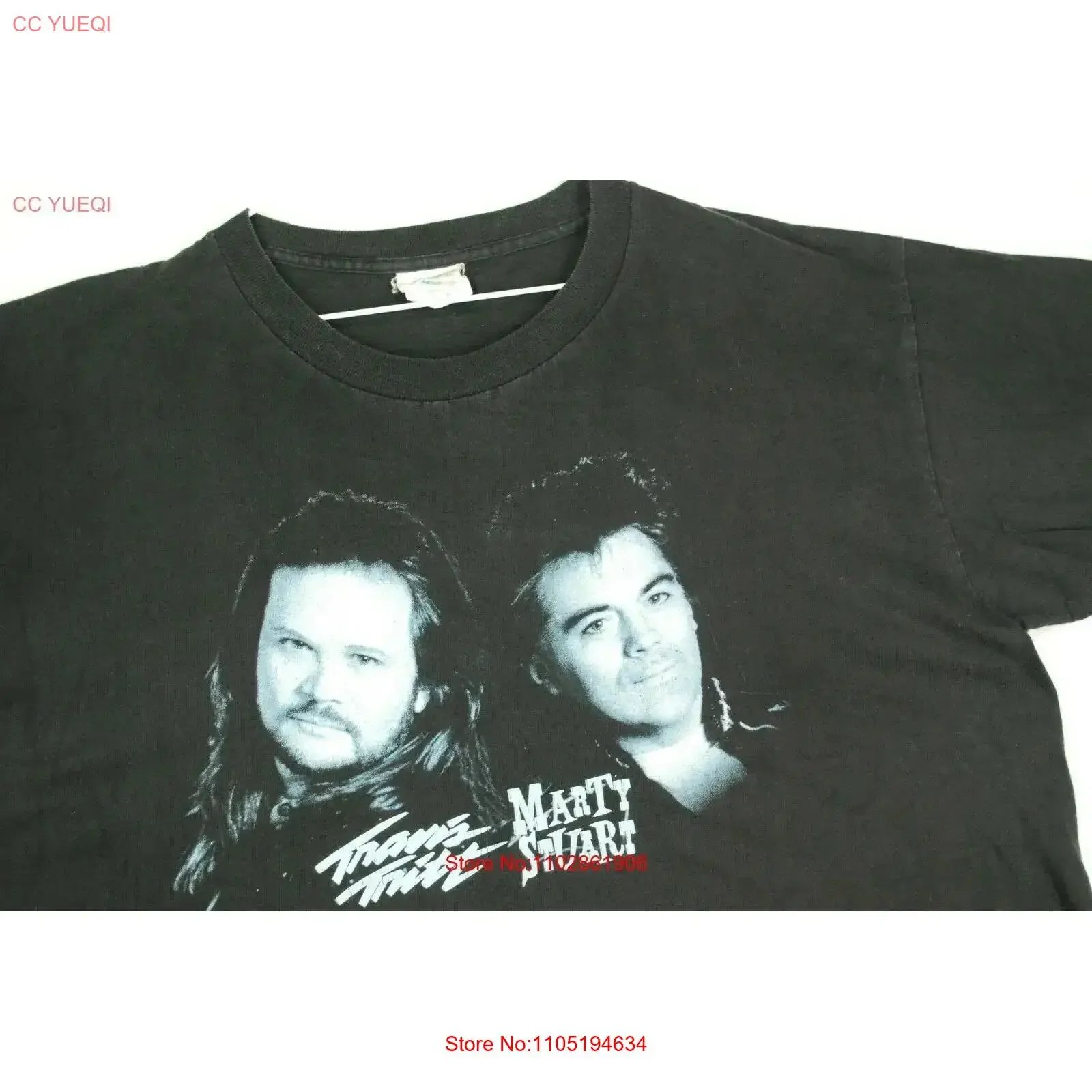 Vintage 90s Travis Tritt Marty Stuart Double Trouble Country Concert T Shirt XL vintage Washed streetwear Versatile graphic