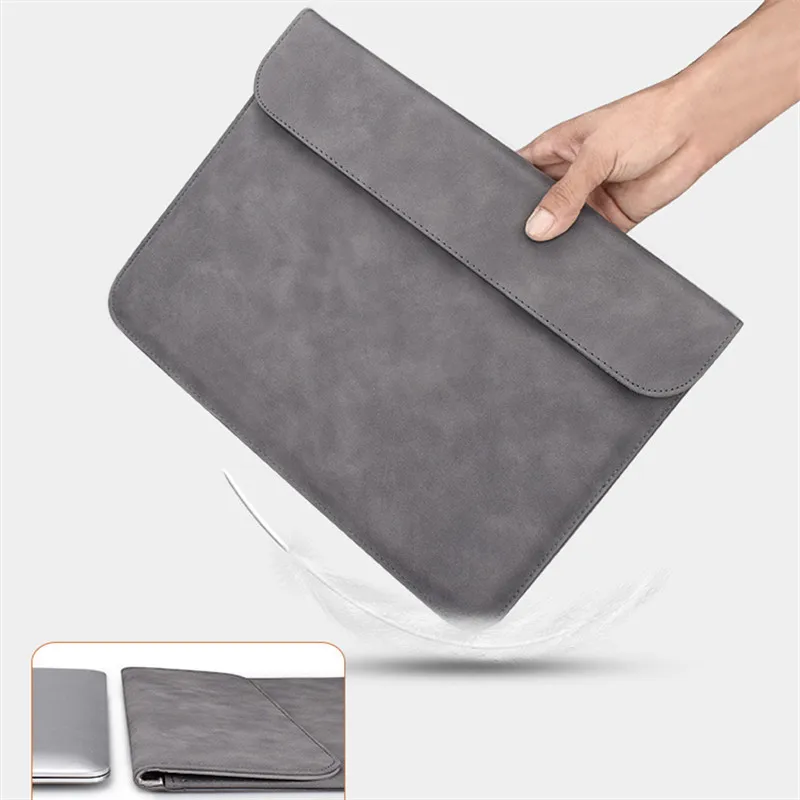 

Factory Wholesale Luxury PU Leather Waterproof Laptop Cover Case Sleeve Bags for Macbook Air Pro Retina 11 13 15 Inch