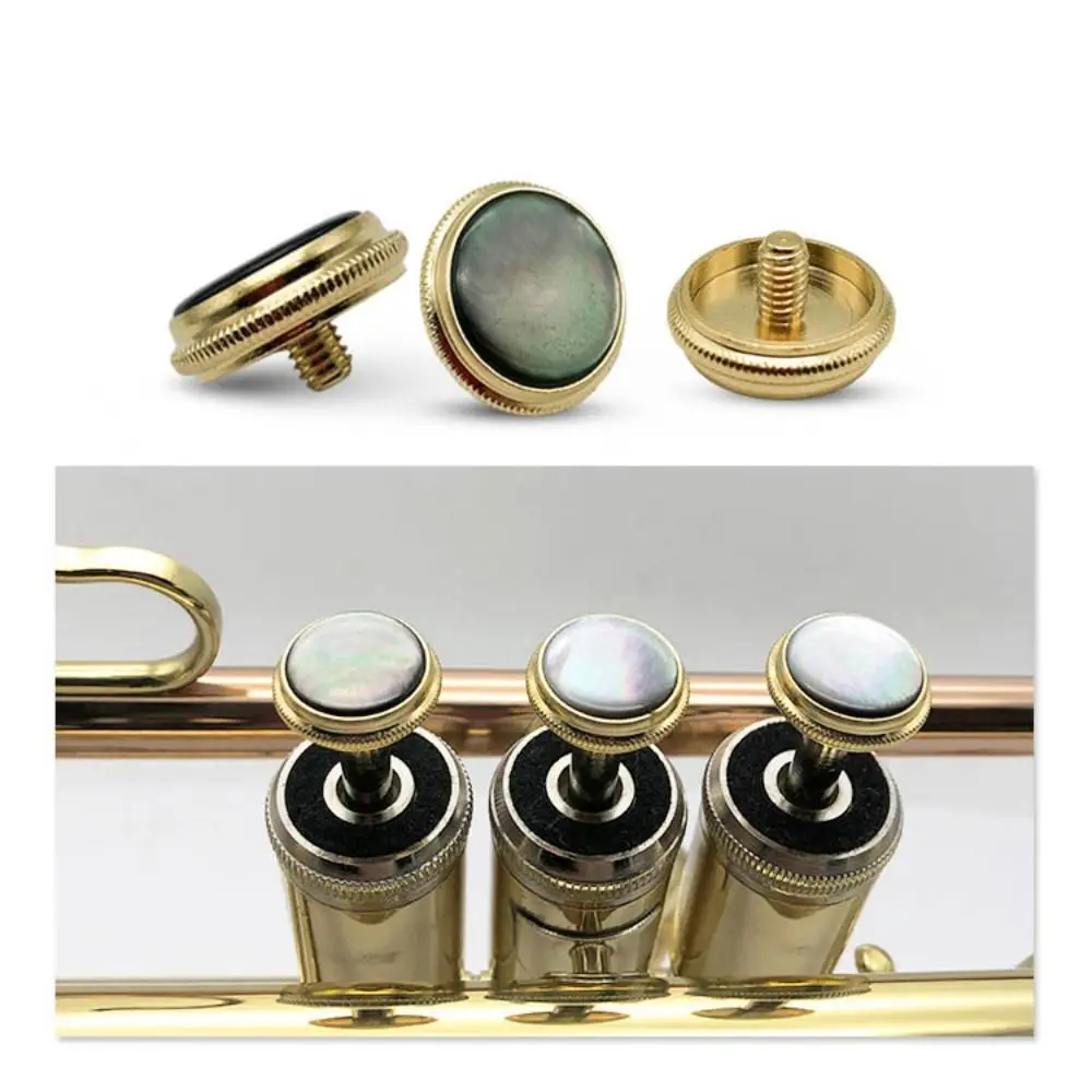New Metal Trumpet Valve Cap Shell Repairing Trumpet Finger Buttons Buttons replacement Trumpet Cover Musical Instruments - Image 3