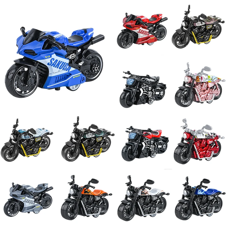 

1:32 Children's Inertia Pull back Car Toy Sports Car Simulation Commercial Car Model Motorcycle Die Cast Car Alloy Boy Gift Toy
