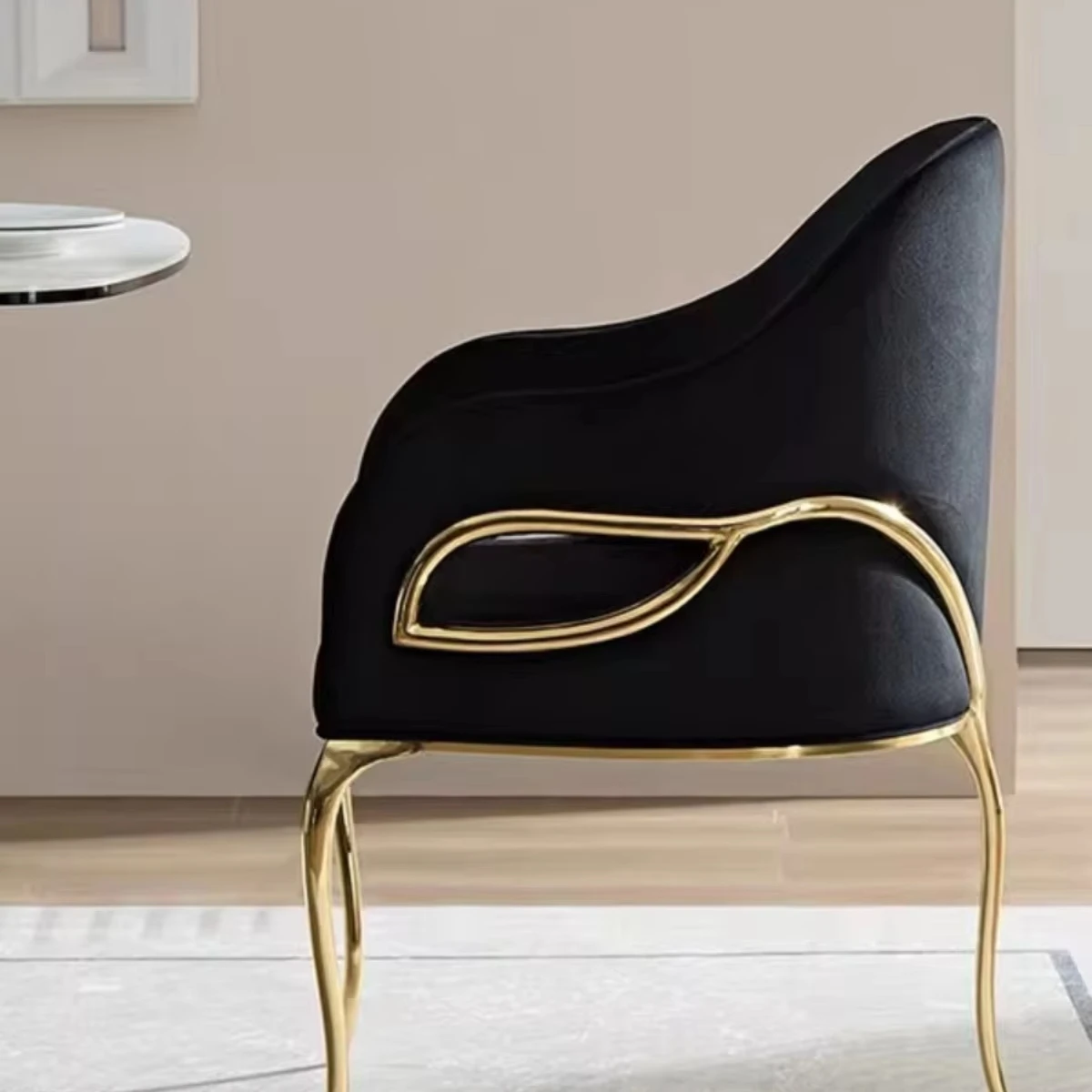 High End Quality Expensive Luxury Home Steel Dining Furniture Dinning Room Armchair Restaurant Stainless Steel Chair