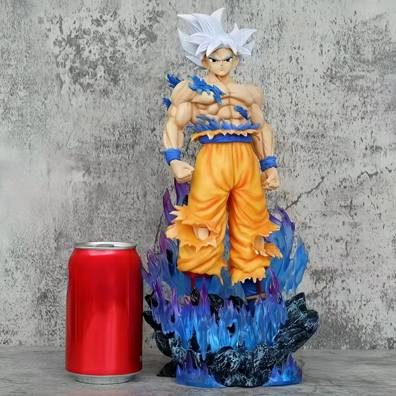 New Arrival Dragon Ball Lk Free Ultimate Intent Skill White Hair Wukong Handmade Statue Super Large Statue Model Ornament Gift