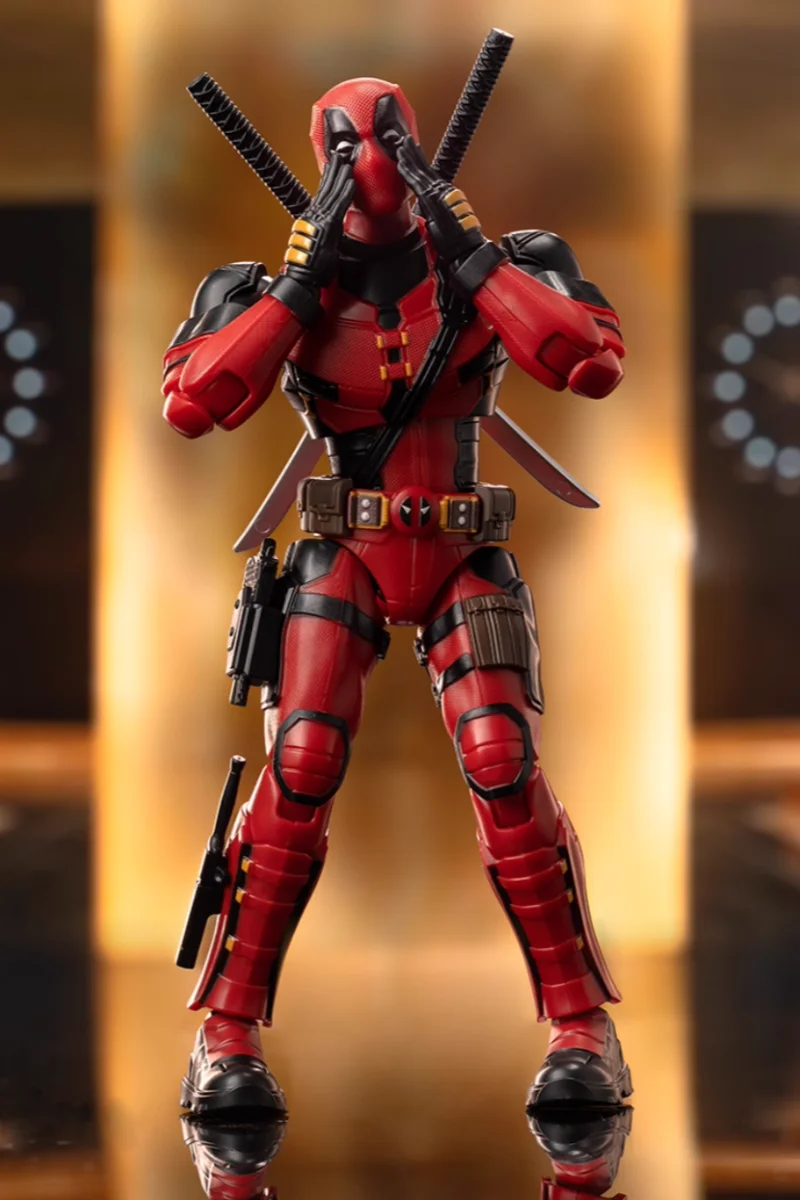 Blokees Nuova serie Deadpool e Wolverine Deadpool Champion Class Action Figure Desk Decor Ornament Toy Regali
