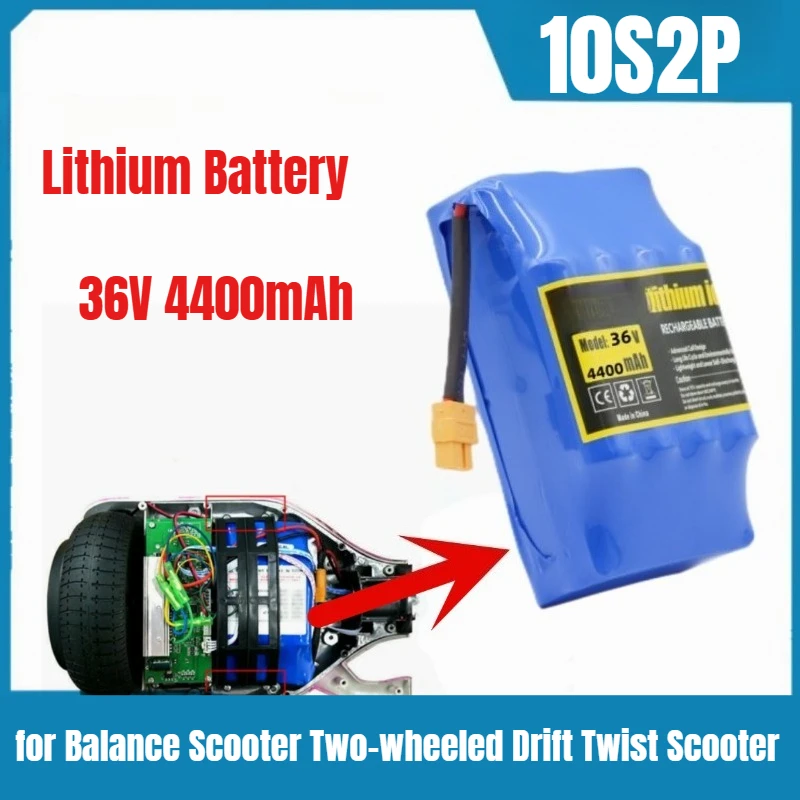 

36V 4400mAh 42V High-capacity Lithium Battery for Balance Scooter Two-wheeled Drift Twist Scooter