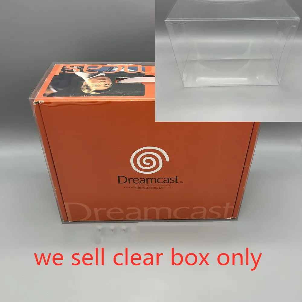 

PET Box Protector For SEGA Dreamcast DC Console Transparent Collect Boxes For SEGA Corporation Shell Clear Display Case