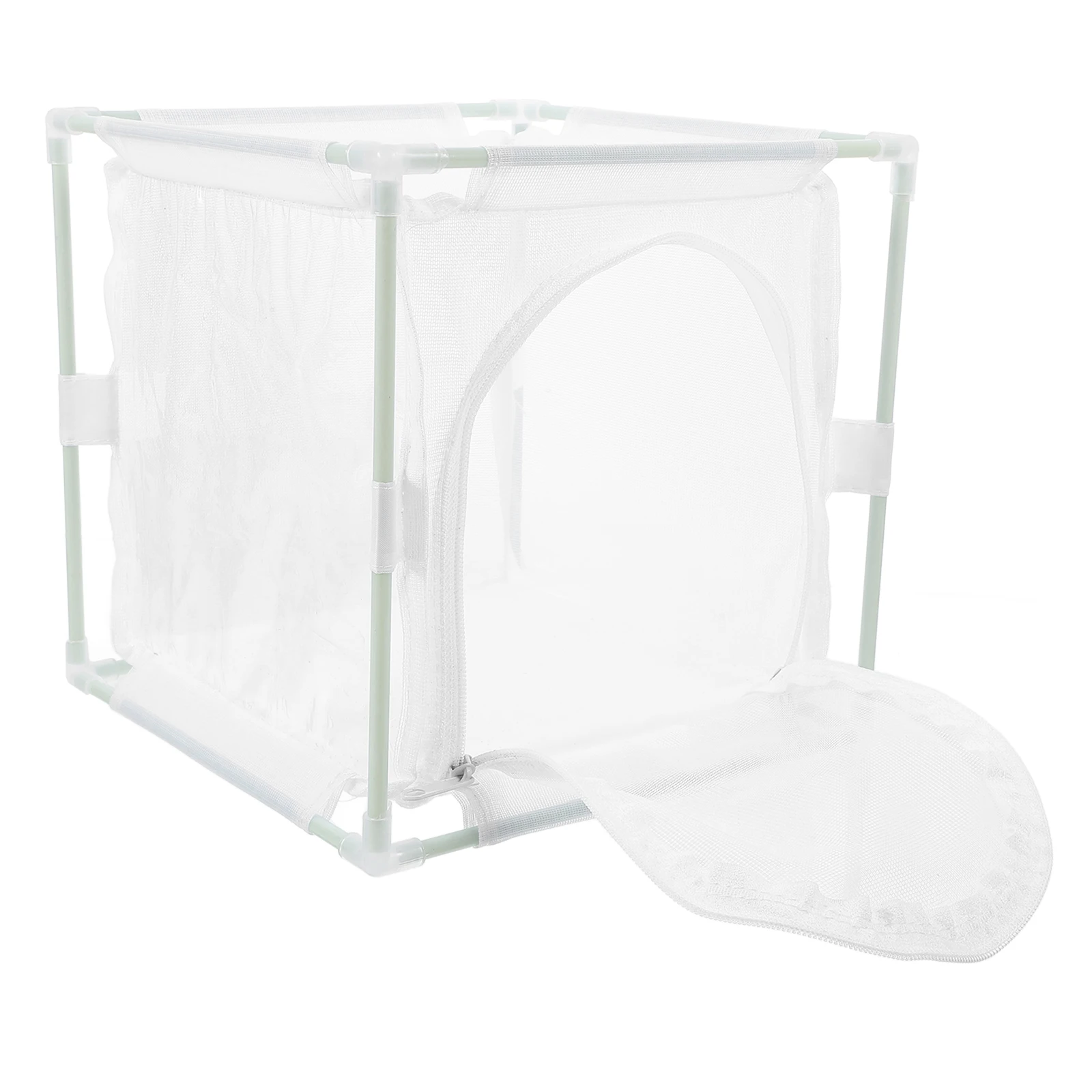 

Butterfly Breeding Habitat Cage Zipper Mesh Net Terrarium Plant Cage for Crickets Firefly Caterpillars