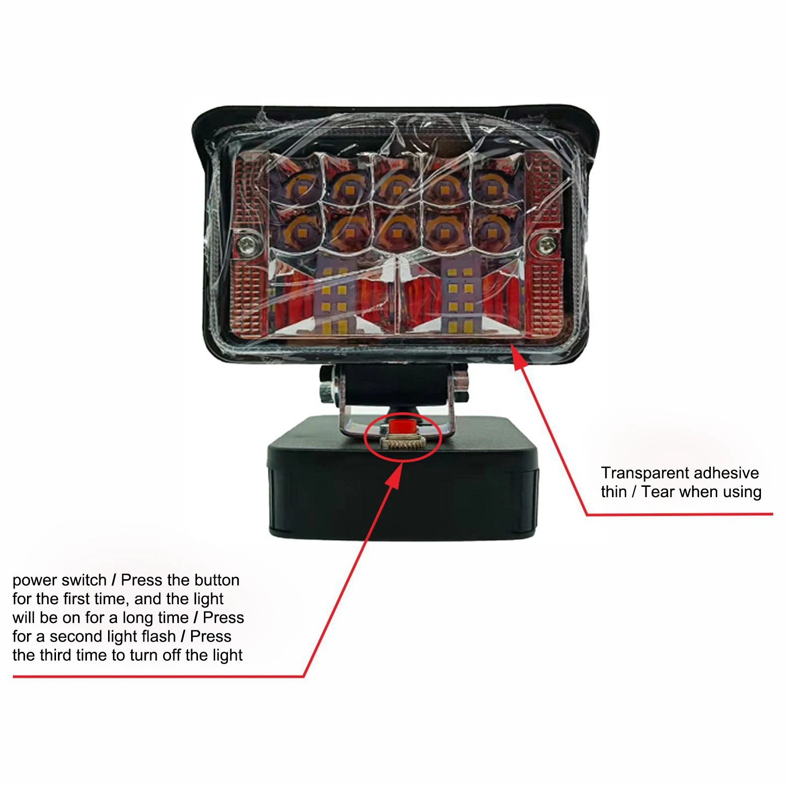 LED Work Light for Metabo 18V Lithium Battery Converted into High Performance LED Lighting Portable Outdoor Flashlight