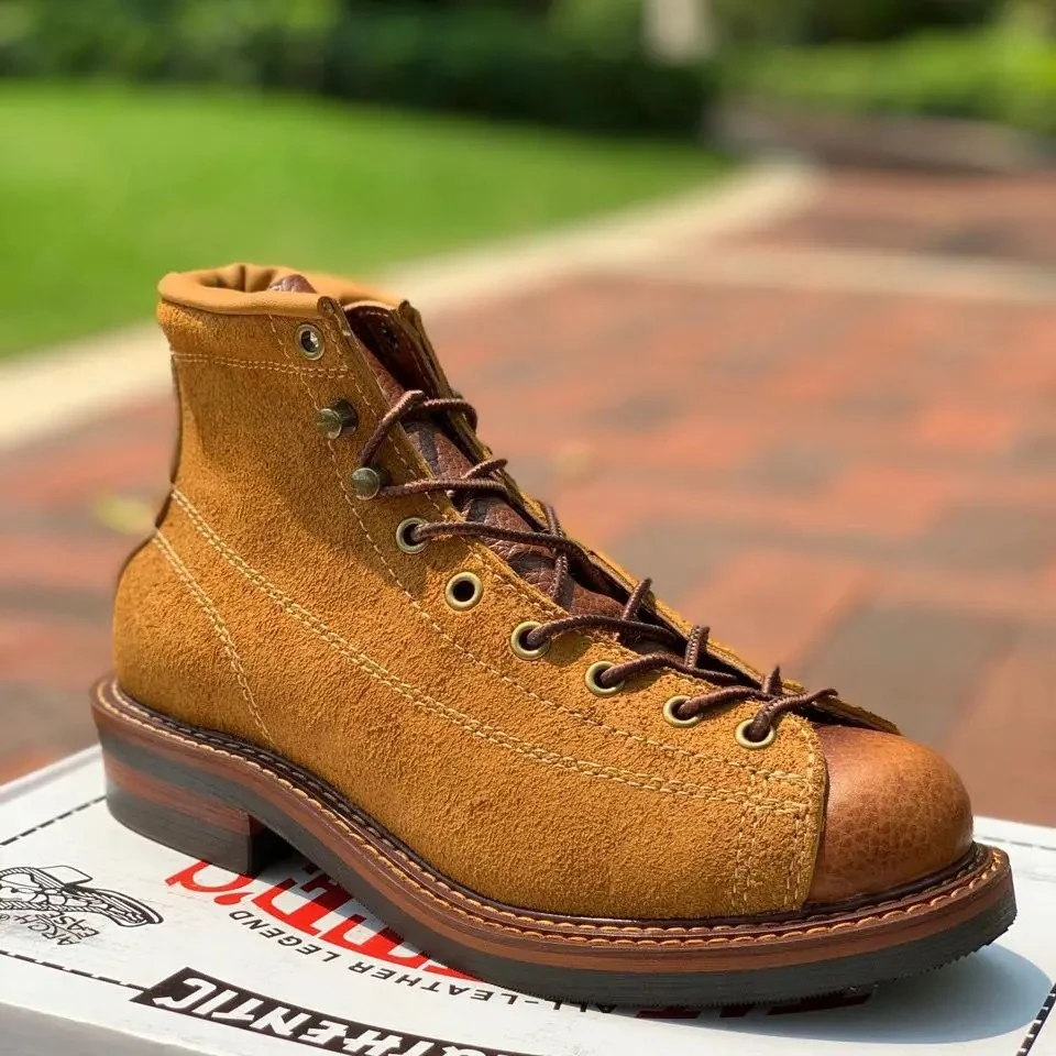 High Quality Men Casual Shoes Handmade Cow Leather Dress Ankle Boots Desert Work Motorcycle Boots Platform Boots