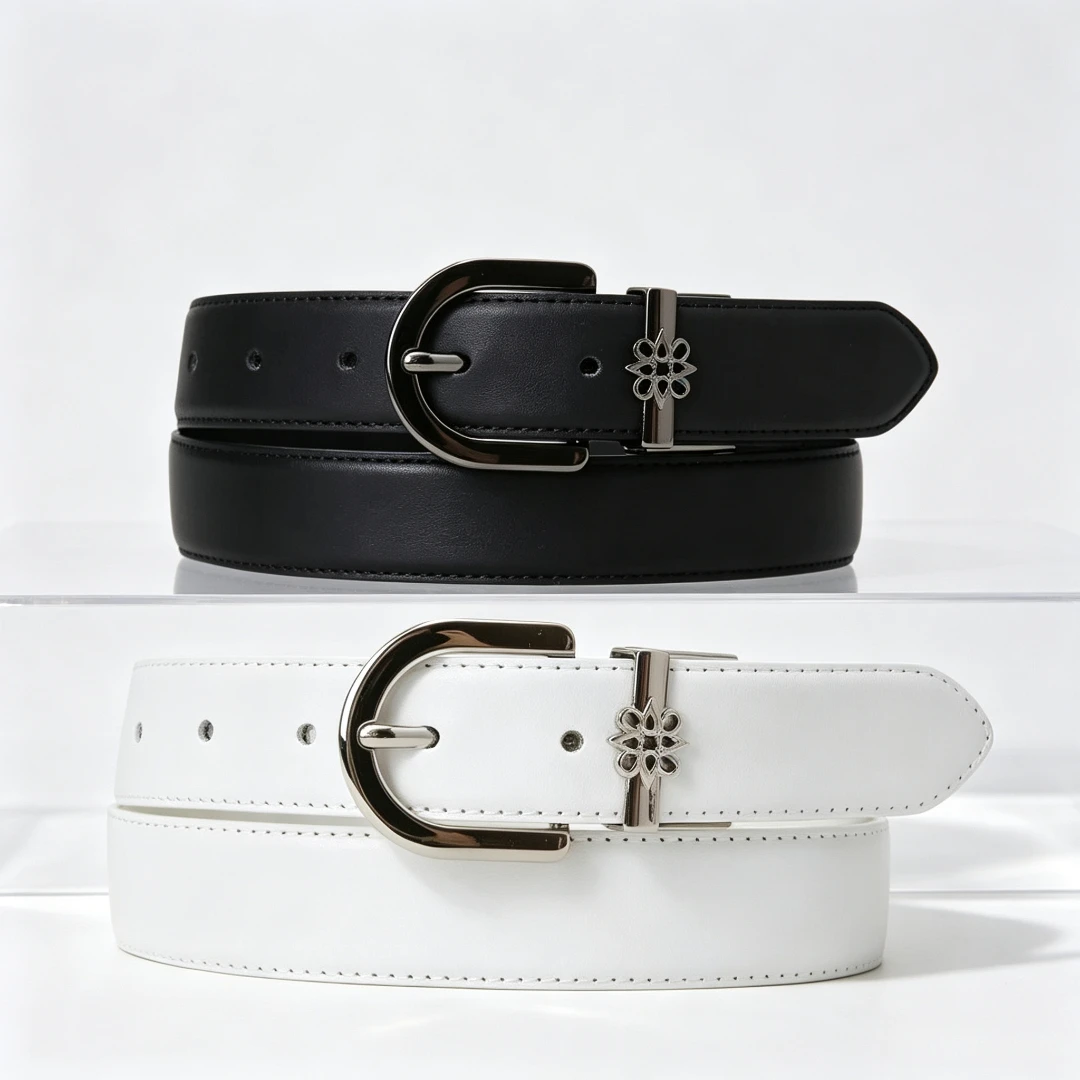 Women's Golf Belt 2026 Fall New Original Korean Hollow Out Adjustable 3cm Wide Fashion Casual Soft Durable Alloy Buckle Stretch