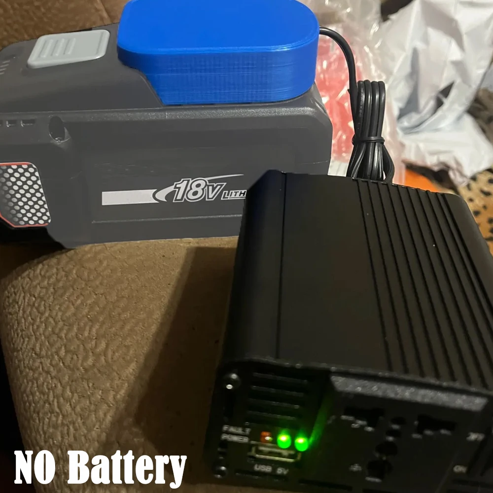 200W 220V Power Inverter Outlet Adapter for DeWalt/Milwaukee/Makita 18V Battery DC AC USB Powered Compact Inverter for UK EU AU