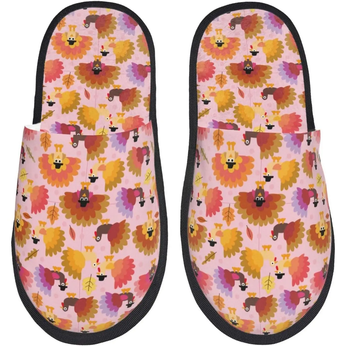 

Женские нечеткие домашние и уличные зимние домашние тапочки без шнуровки с принтом Турции на День Благодарения, женские тапочки для спальни