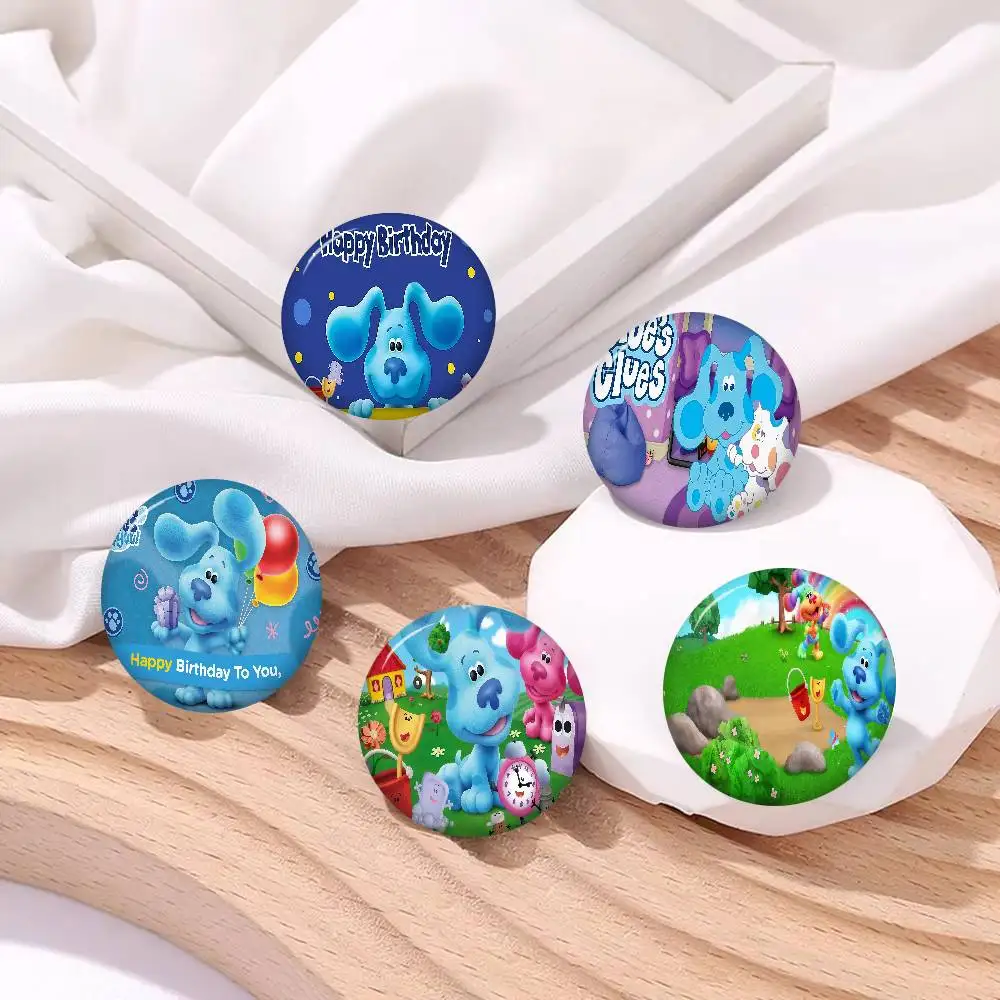 Cartoon Theme Blue Clue Dog Creative Tinplate Soft Button Pins Animal Icon Brooch Lapel Backpack Badge Accessories Pin