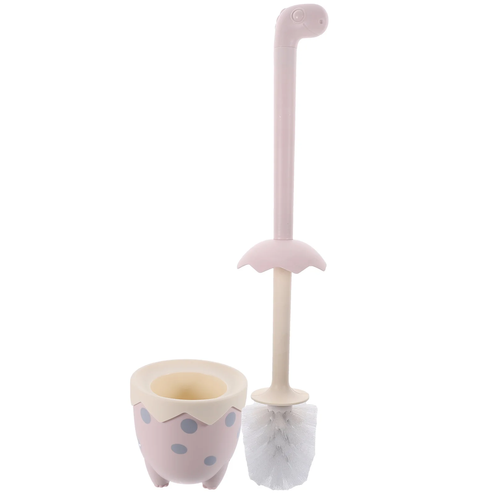 

Cartoon Dinosaur Toilet Brush Compact Bathroom Cleaning Tool With Sturdy Base Smooth Handle Long-Lasting Bristles For Home Hotel