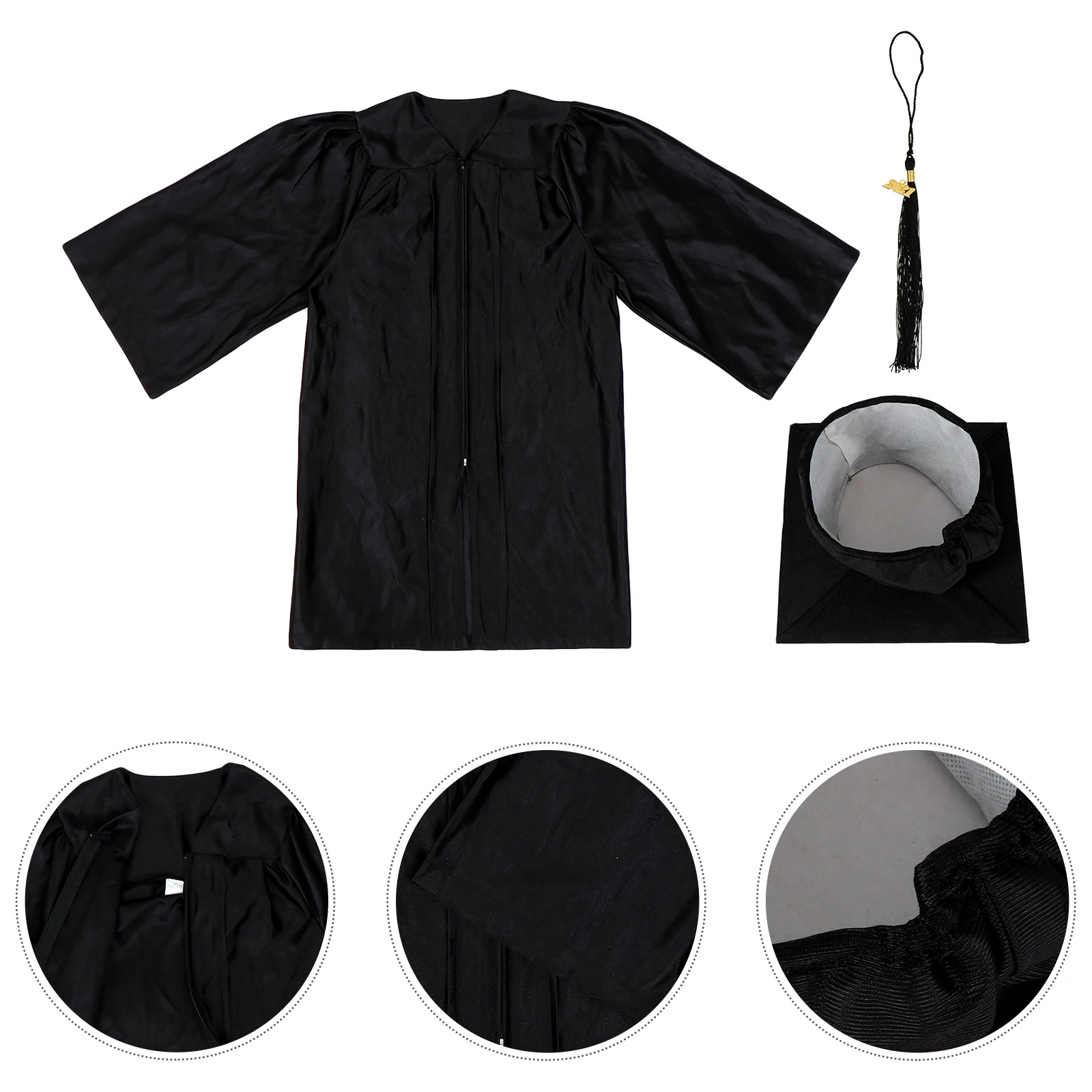 

Doctor's Clothing Cap Doctoral Graduation Gown Kid Kindergarten Dress Gowns for Children Kids