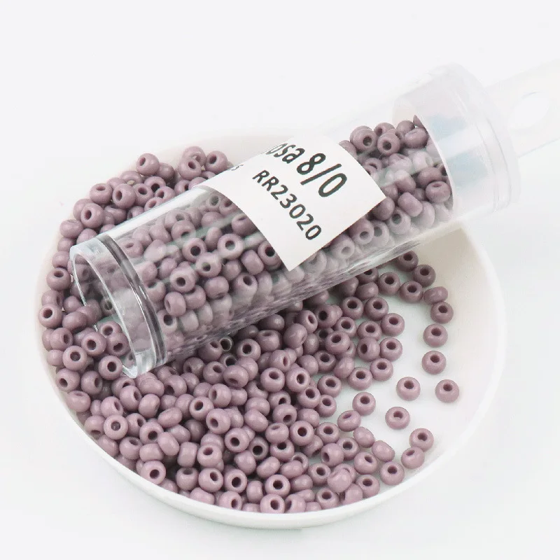 DIY Perlen-Material 10g/Flasche Hochwertige Mehrgrößen-Preciosa-Perlen Einfarbige Preciosa-Perlen für DIY Schmuckherstellung – Detail 4