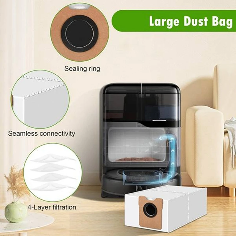 Para Omni C20 piezas de recambio de aspiradora cepillo principal Cepillo Lateral bolsa de polvo filtro Hepa paños de fregona-A69M