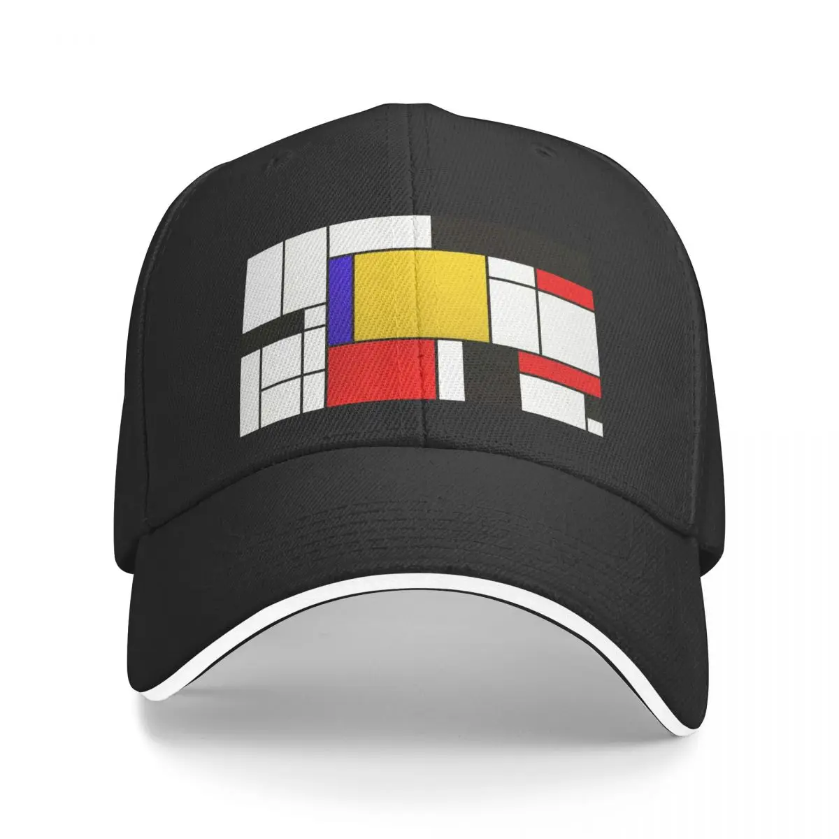 

New Mondrian Style Abstract Art Baseball Cap Thermal Visor foam party hats Caps For Women Men's