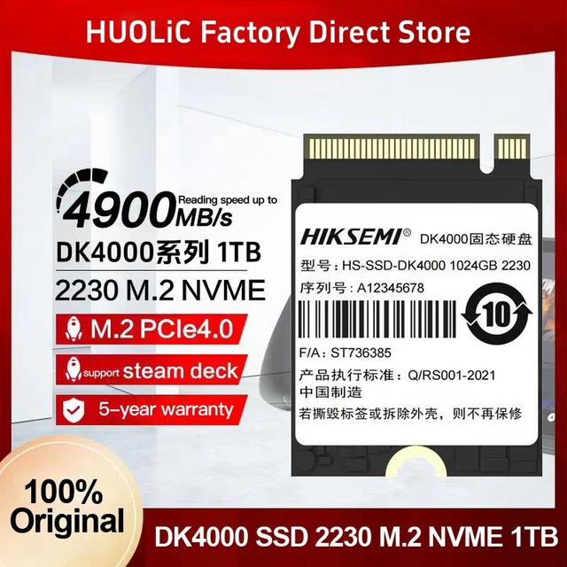 HIKVISION HIKSEMI DK4000 / FUTURES 1TB 2TB M.2 2230 Solid State Drive SSD  PCIe4.0 SteamDeck Solid State