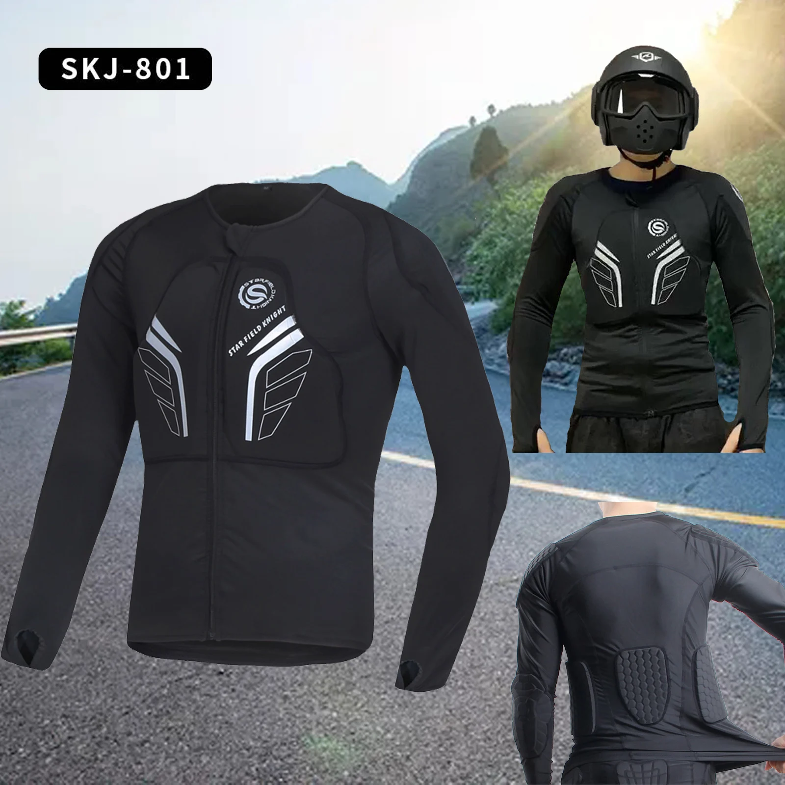 

Мужская летняя дышащая мотоциклетная куртка, защитное снаряжение для всего тела, мягкая мотозащита, мотоциклетная гоночная куртка для мотокросса