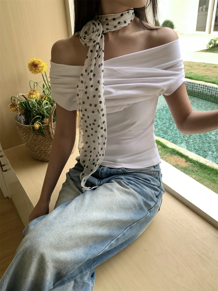 ampo-de-cabelo-estilo-coreano-com-flor-de-rosa-e-lenco-de-seda-poa-acorio-de-moda-primavera-outono-verao-fita-poa-com