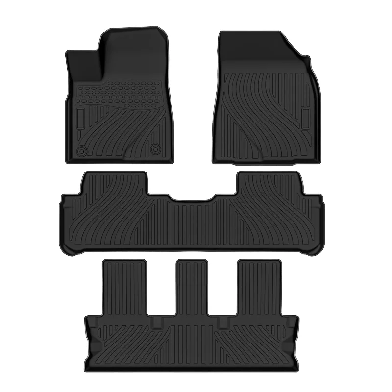 

Durable TPE Auto Floor Mats Waterproof Odorless Full Coverage Foot Pad for Model 3 Y