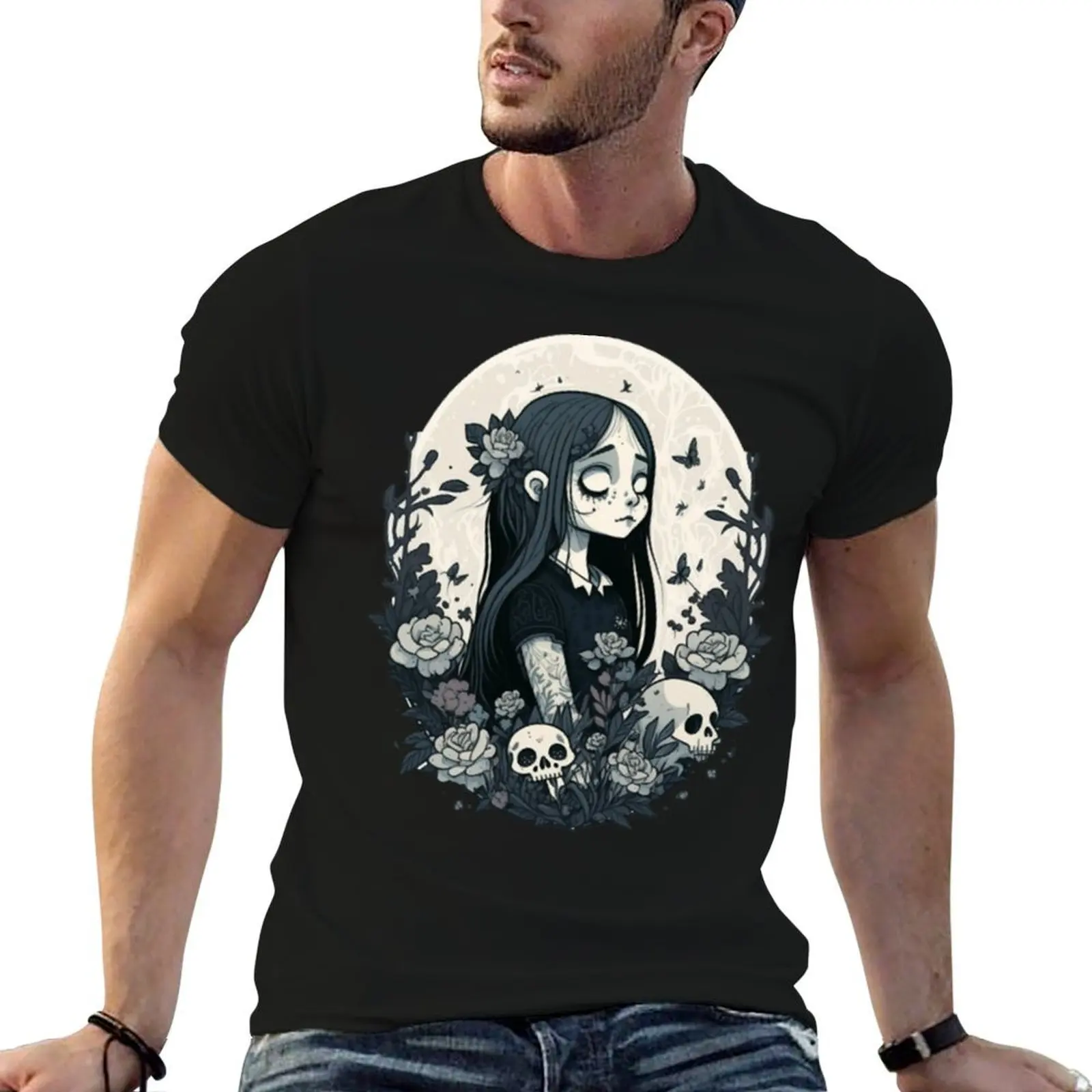 

wednesday art Cartoon Anime Manga Gift T-Shirt t shirt man cotton man t shirt designer T-Shirt