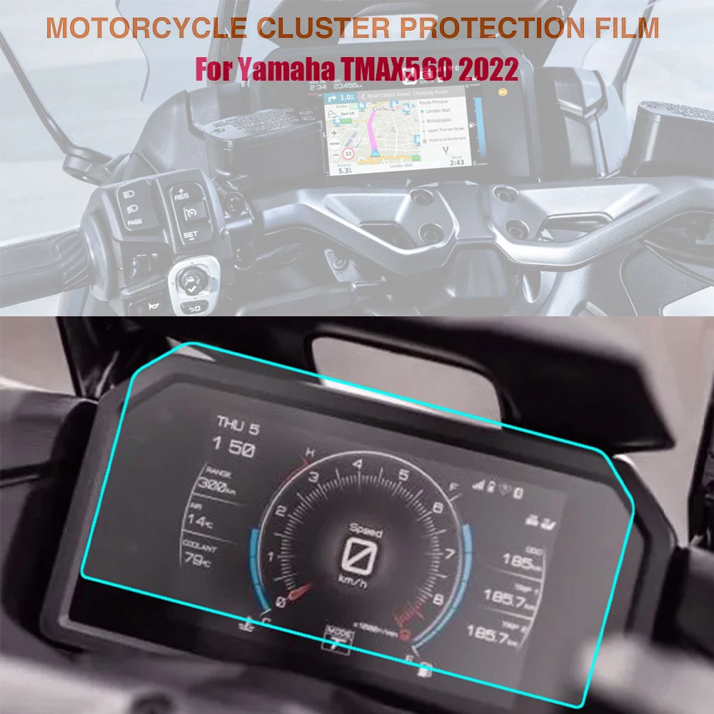 

Motorcycle Accessories Speedometer Instrument Protective Film Dashboard Screen Protector For YAMAHA TMAX560 TMAX 560 2022 2023