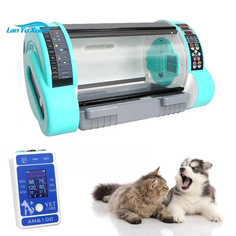 

Medical Professional Pet Intensive Care Unit Incubator with Nebulizer For Vet Clinic Pet Dog Puppy Veterinary Fully Automatic